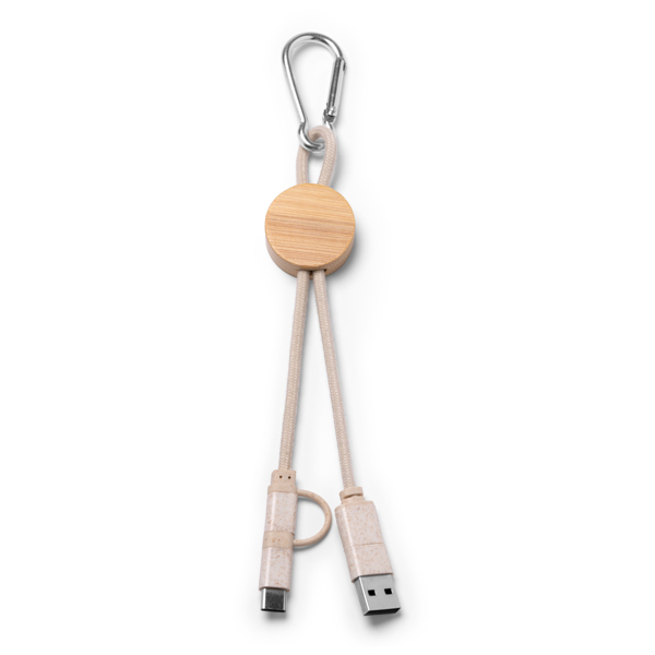 Cable 4 en 1 POMBAS de algodón y bambú