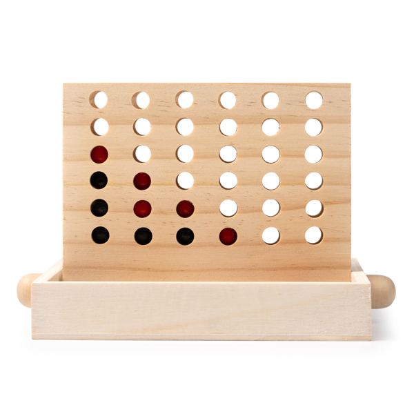 Juego de 4 en raya hecho VICOS de madera