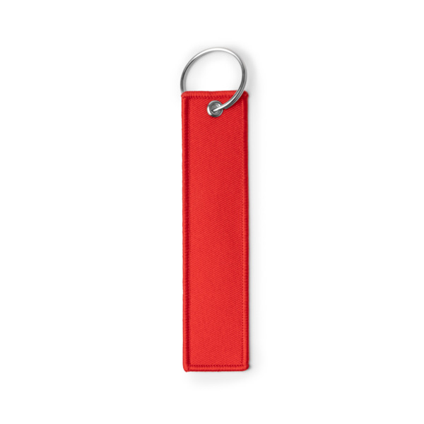 Llavero rectangular TOMCAT de poliéster reciclado