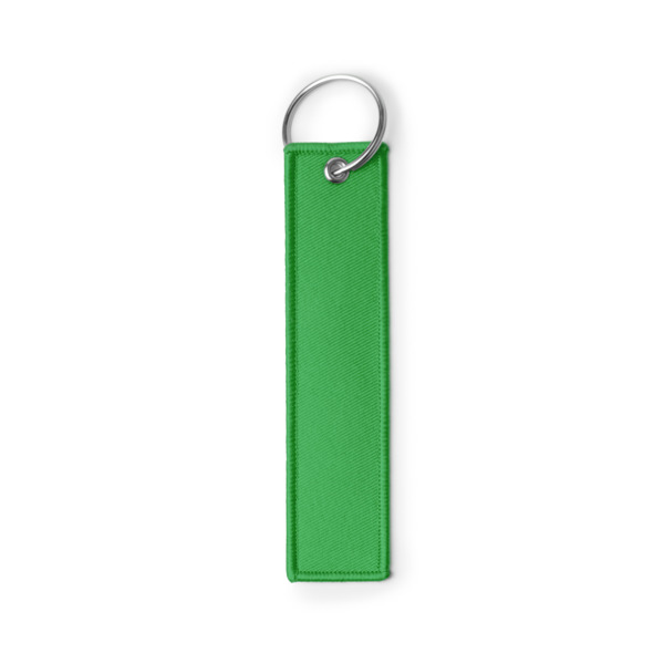 Llavero rectangular TOMCAT de poliéster reciclado