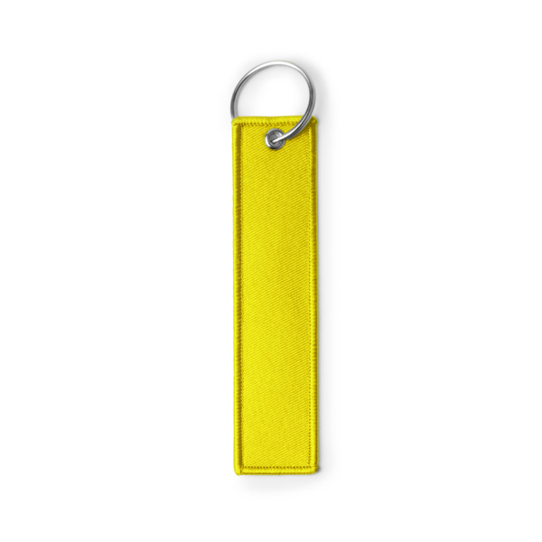 Llavero rectangular TOMCAT de poliéster reciclado