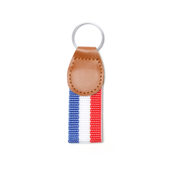 Llavero FLAG de poliéster y PU leather