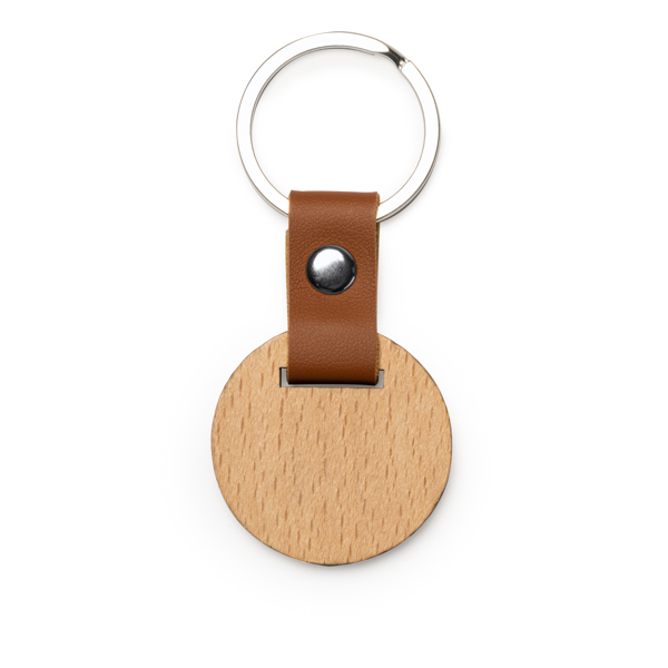 Llavero MARBEL de PU leather y madera