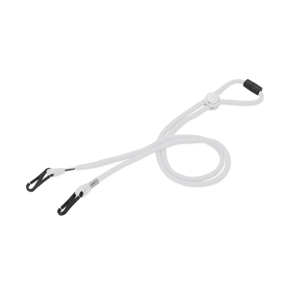 Lanyard portamascarillas de cordón y accesorio para ajuste craneal HOLDE (BLANCO)