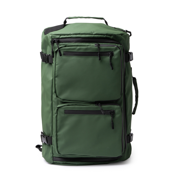 Bolso/mochila multifunción HOBART de poliéster y PU leather 600D resistente al agua impermeable (VERDE OSCURO)
