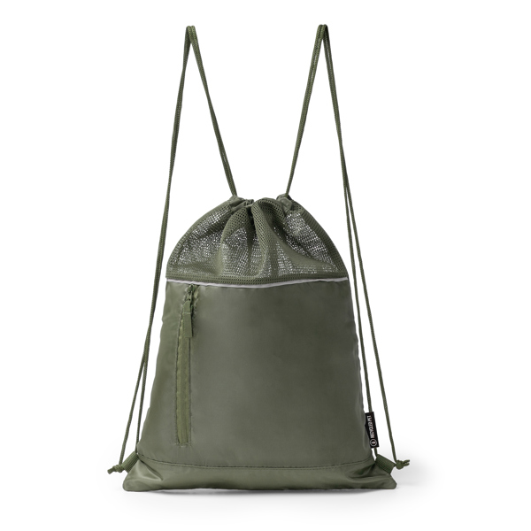 Mochila de cuerdas ajustables MASKOT de poliéster reciclado 210D (VERDE OSCURO)