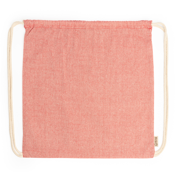 Mochila de cordones en algodón reciclado de 120 g/m² BRESCIA de algodón 120 g/m²