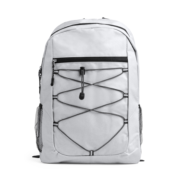 Mochila deportiva MISURI de poliéster 600D (BLANCO)