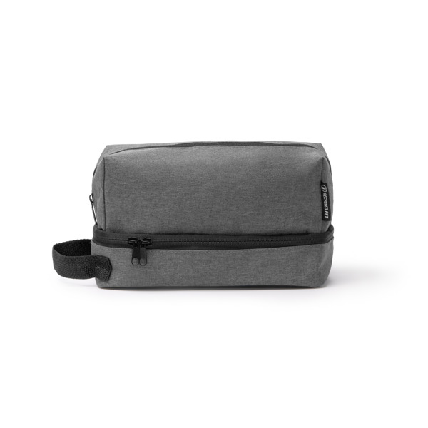 Neceser eleaborado en RPET 600D BRADEX de poliéster reciclado 600D (GRIS VIGORE)