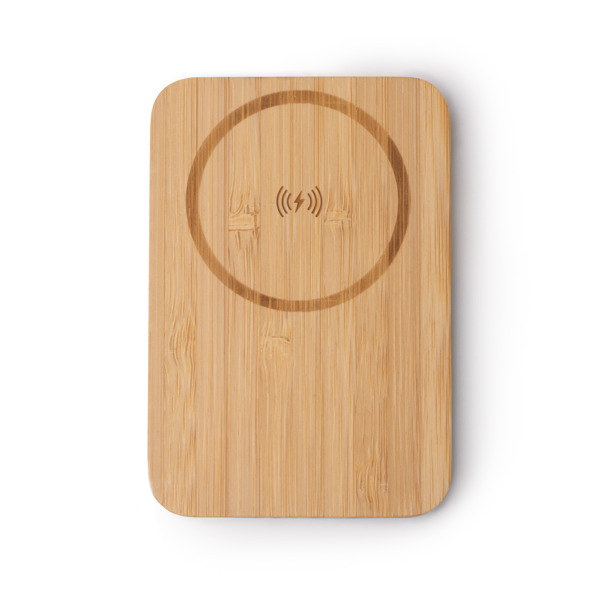 Batería externa de 5000 mAh YOKAS de aluminio y bambú