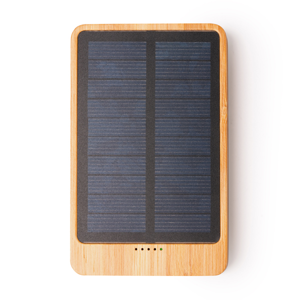 Batería externa solar de 4000 mAh BERKEL de bambú