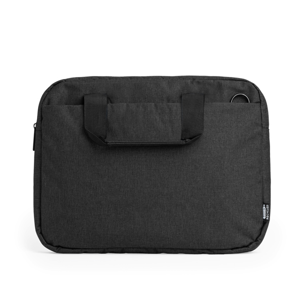 Portadocumentos acolchado para portátil KALMAR de poliéster reciclado y poliéster 600D impermeable