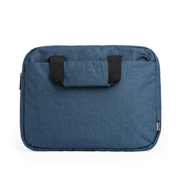 Portadocumentos acolchado para portátil KALMAR de poliéster reciclado y poliéster 600D impermeable