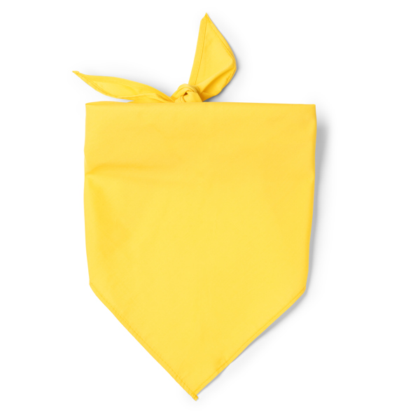 Pañuelo de forma triangular en combinación JARANA de algodón y poliéster 120 g/m²