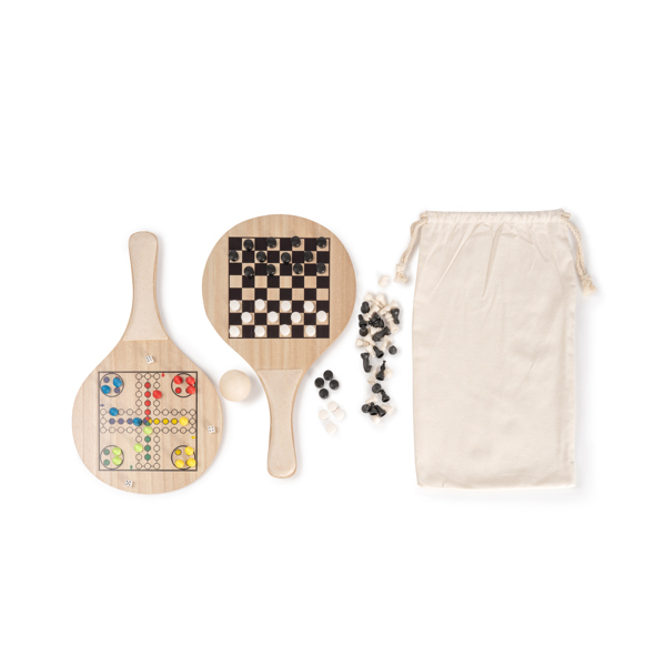 Juego de palas de playa realizadas en madera y fibra de trigo SALENTO de madera