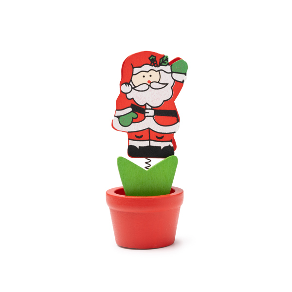 Soporte de diseño navideño BASOV de madera