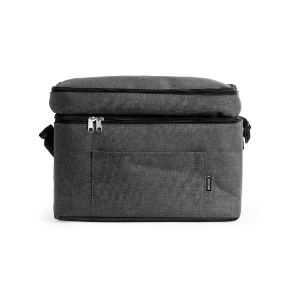 Nevera XL MARLOX de poliéster reciclado y poliéster (NEGRO VIGORE)