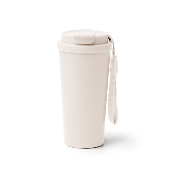 Vaso térmico FOLNER de acero inoxidable y acero doble pared (BEIGE)