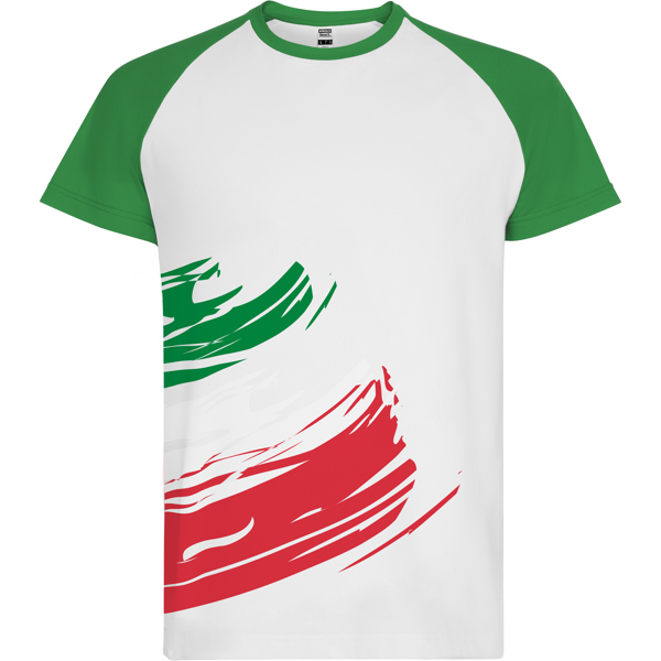 Camiseta de manga corta FORZA de algodón y poliéster cuello redondo