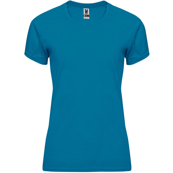 Camiseta técnica manga ranglán entallada transpirable BAHRAIN WOMAN cuello redondo