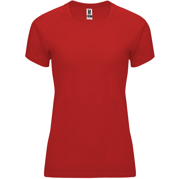 Camiseta técnica manga ranglán entallada transpirable BAHRAIN WOMAN cuello redondo