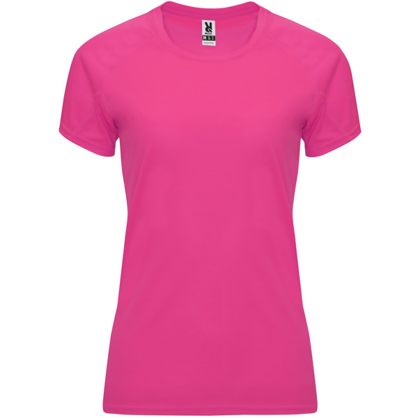 Camiseta técnica manga ranglán entallada transpirable BAHRAIN WOMAN cuello redondo