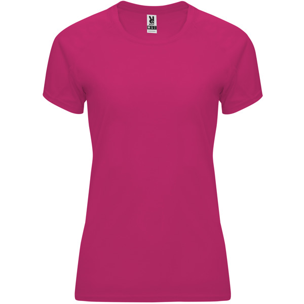 Camiseta técnica manga ranglán entallada transpirable BAHRAIN WOMAN cuello redondo
