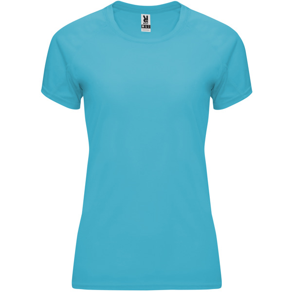 Camiseta técnica manga ranglán entallada transpirable BAHRAIN WOMAN cuello redondo