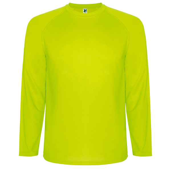 Camiseta técnica manga ranglán transpirable MONTECARLO L/S cuello redondo