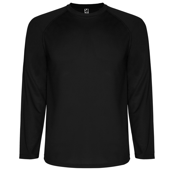 Camiseta técnica manga ranglán transpirable MONTECARLO L/S cuello redondo