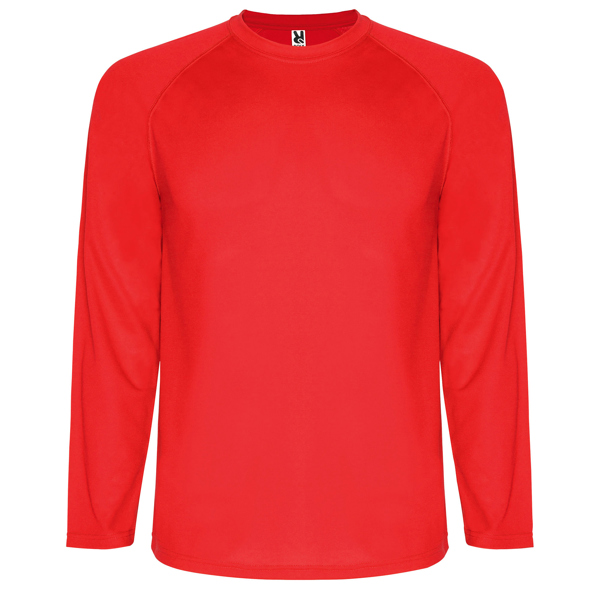 Camiseta técnica manga ranglán transpirable MONTECARLO L/S cuello redondo