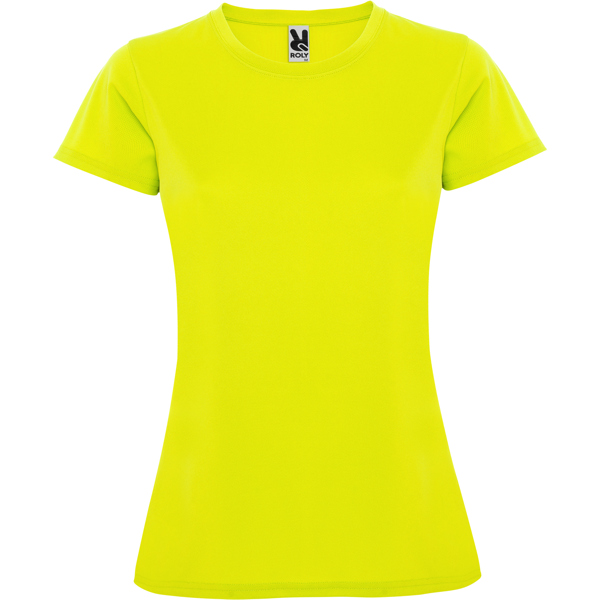 Camiseta técnica manga corta entallada transpirable MONTECARLO WOMAN cuello redondo