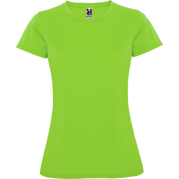 Camiseta técnica manga corta entallada transpirable MONTECARLO WOMAN cuello redondo