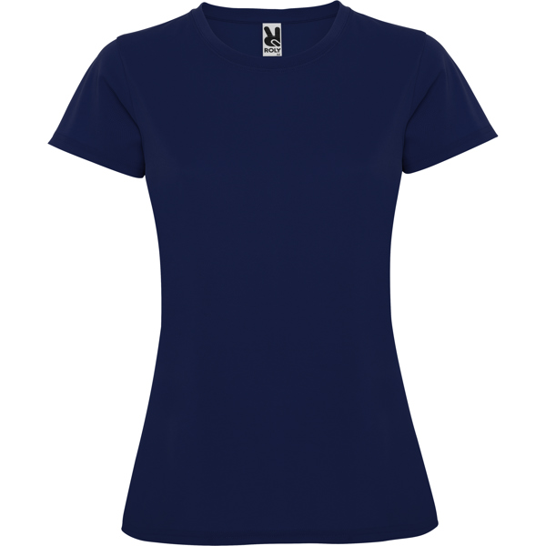 Camiseta técnica manga corta entallada transpirable MONTECARLO WOMAN cuello redondo