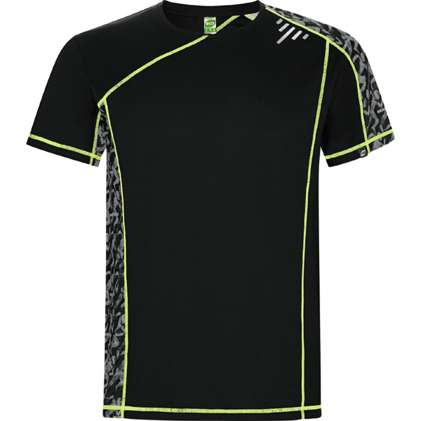 Camiseta técnica manga ranglán unisex SOCHI transpirable cuello redondo