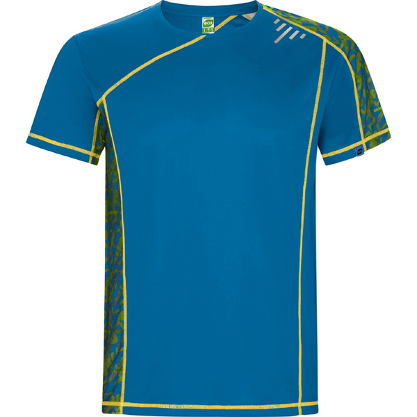 Camiseta técnica manga ranglán unisex SOCHI transpirable cuello redondo