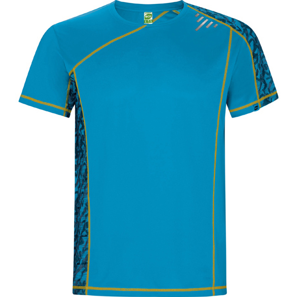 Camiseta técnica manga ranglán unisex SOCHI transpirable cuello redondo
