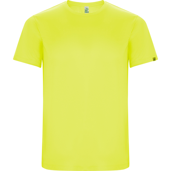 Camiseta técnica manga corta transpirable IMOLA de poliéster reciclado y poliéster cuello redondo