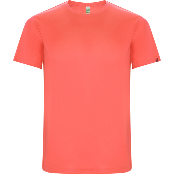 Camiseta técnica manga corta transpirable IMOLA de poliéster reciclado y poliéster cuello redondo
