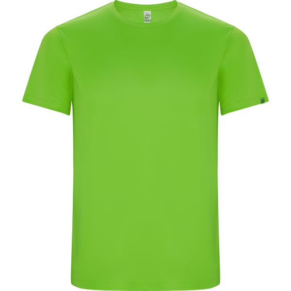 Camiseta técnica manga corta transpirable IMOLA de poliéster reciclado y poliéster cuello redondo