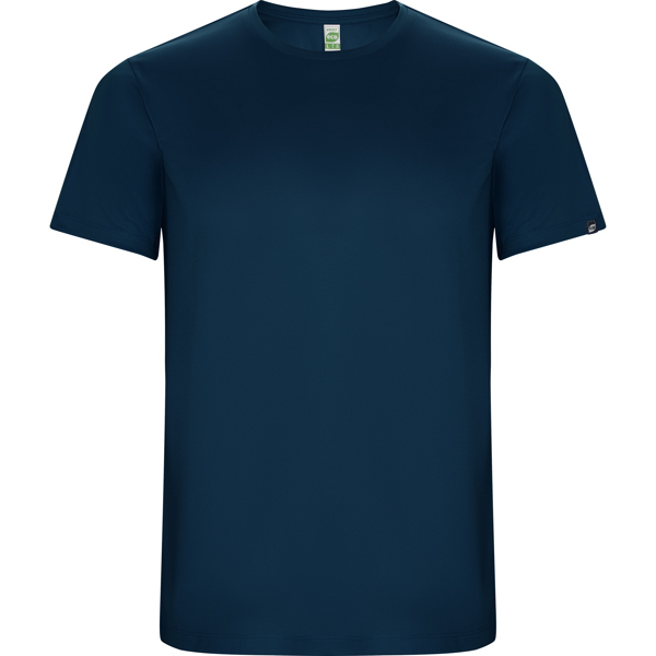 Camiseta técnica manga corta transpirable IMOLA de poliéster reciclado y poliéster cuello redondo