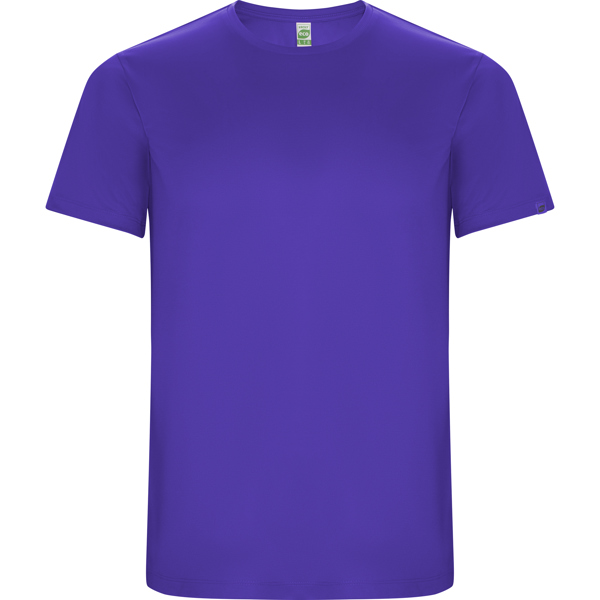 Camiseta técnica manga corta transpirable IMOLA de poliéster reciclado y poliéster cuello redondo