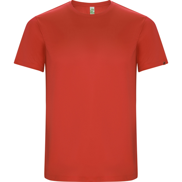 Camiseta técnica manga corta transpirable IMOLA de poliéster reciclado y poliéster cuello redondo