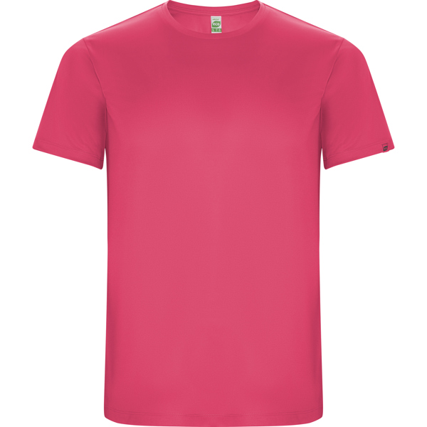 Camiseta técnica manga corta transpirable IMOLA de poliéster reciclado y poliéster cuello redondo