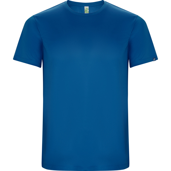 Camiseta técnica manga corta transpirable IMOLA de poliéster reciclado y poliéster cuello redondo
