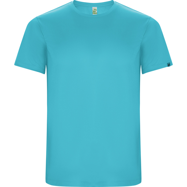 Camiseta técnica manga corta transpirable IMOLA de poliéster reciclado y poliéster cuello redondo