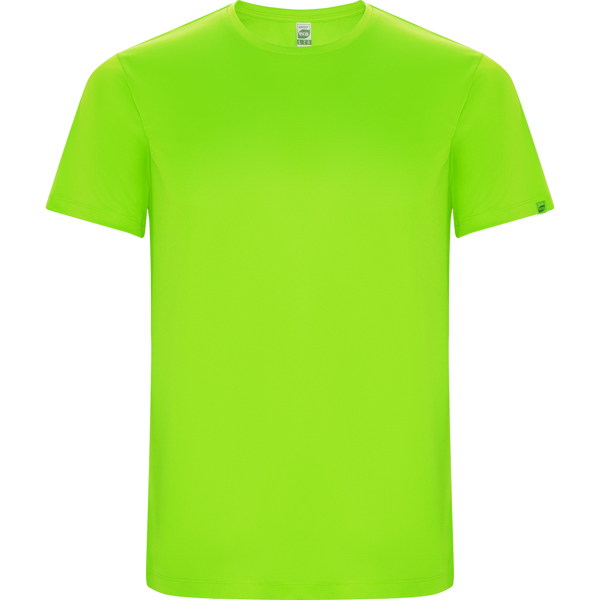 Camiseta técnica manga corta transpirable IMOLA de poliéster reciclado y poliéster cuello redondo