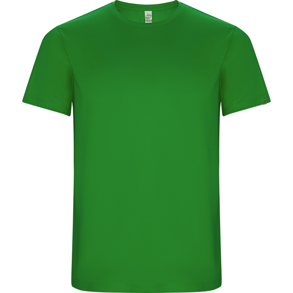Camiseta técnica manga corta transpirable IMOLA de poliéster reciclado y poliéster cuello redondo