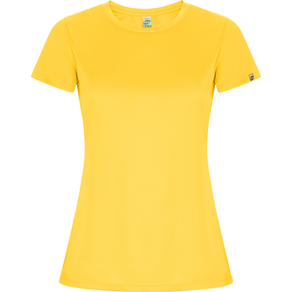 Camiseta técnica manga corta entallada transpirable IMOLA WOMAN de poliéster reciclado y poliéster cuello redondo