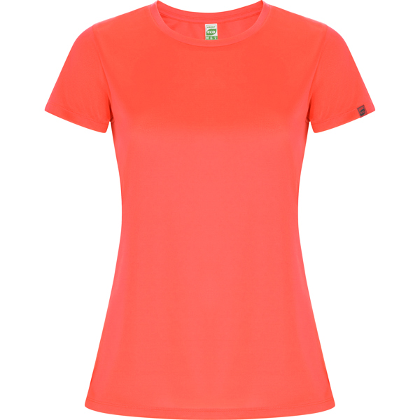 Camiseta técnica manga corta entallada transpirable IMOLA WOMAN de poliéster reciclado y poliéster cuello redondo